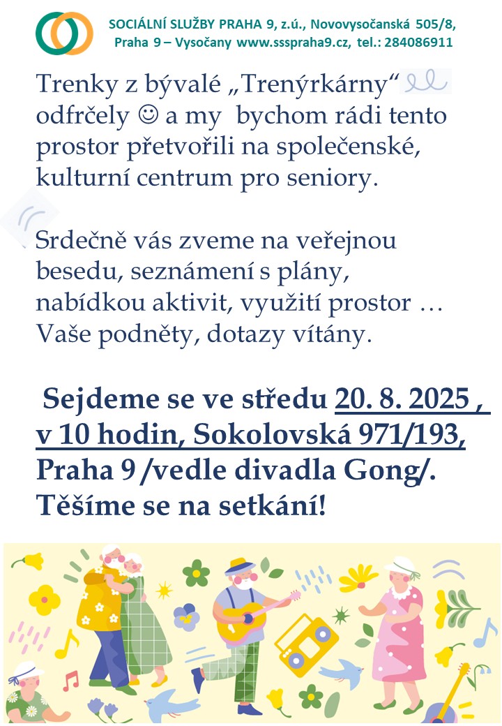 Veřejná beseda v plánovaném centru pro seniory Sokolovská